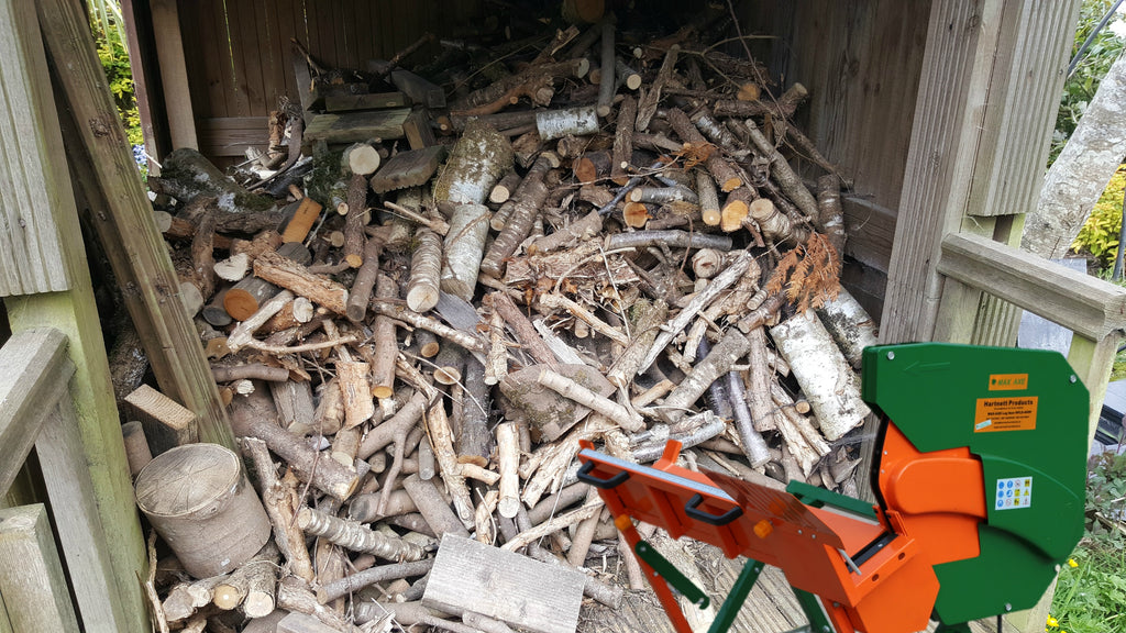 Job done with Hartnett Products electric log saw!