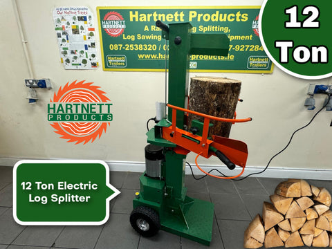 12Ton Electrical Log Splitter for sale Hartnett products Cork Ireland