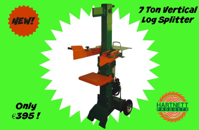 The All New 7 Ton Log Splitter - Vertical