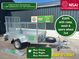 New Single Axle 7x4 Trailers