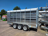 MTEC 14x6 Tri-Axle Livestock Trailer with Tank
