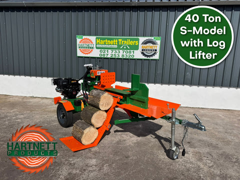 log splitter big for sale ireland hartnett products wood table 40ton trees petrol cutter donoughmore cork 