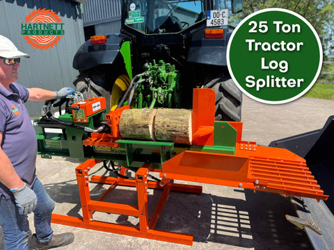 25 Ton Tractor Log Splitter with Hydraulic Axe