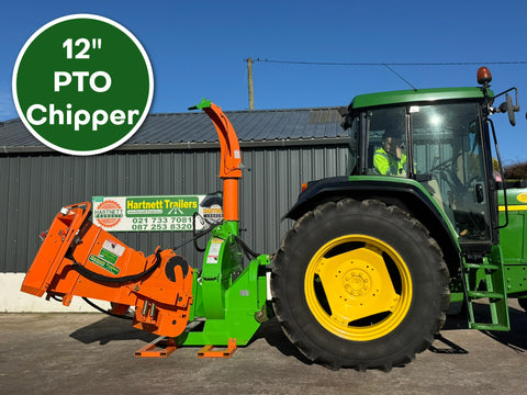 HP122R PTO Wood Chipper Roller Feed 12"