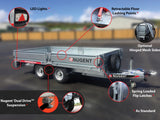 Nugent 10x6 Dropsides Trailer with Ladder Rack