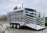 MTEC 14x6 Tri-Axle Livestock Trailer with Tank