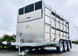 MTEC 14x6 Tri-Axle Livestock Trailer with Tank