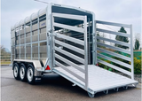 MTEC 14x6 Tri-Axle Livestock Trailer with Tank