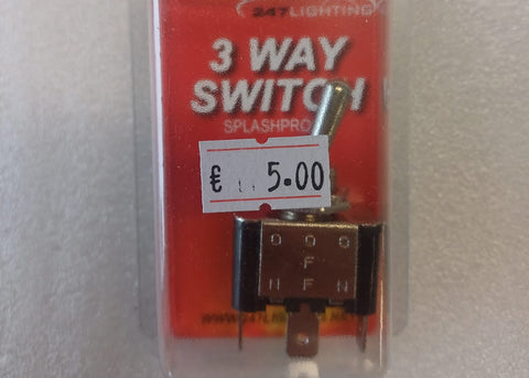 FLICK TOGGLE SWITCH 3 WAY LUCAR ON/OFF/ON (BLEP709Q)