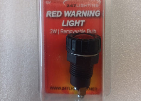 RED WARNING LIGHT PLAIN 12V (BLEP804)