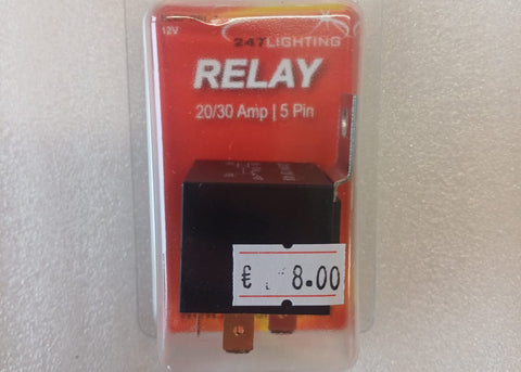 RELAY 20/30AMP/5PIN 12V