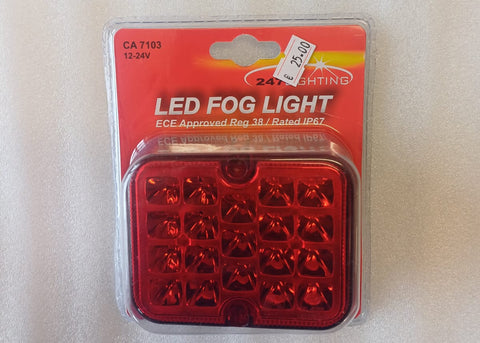 LED FOG LAMP 12/24V 101MM X 81MM (CA 7103)