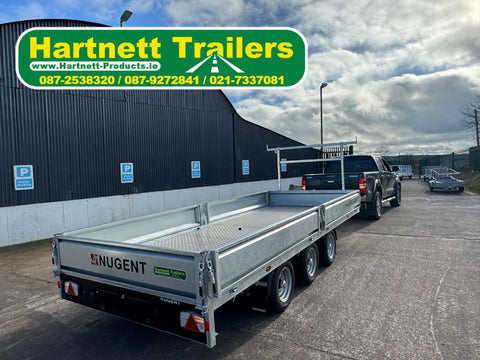 Nugent 16' x 6' 7" TRI AXLE Dropsides Trailer