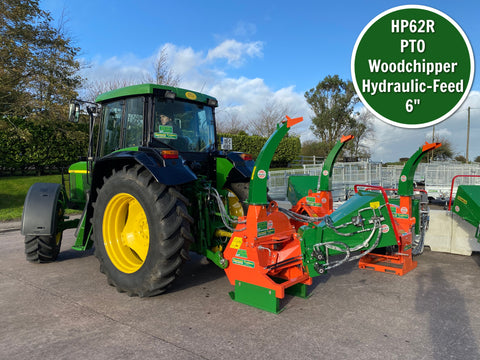 HP62r PTO Wood Chipper Roller Feed 6"