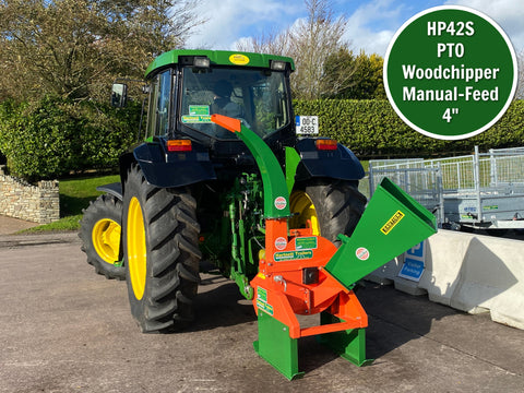 HP42s PTO Wood Chipper Self-Feed 4"