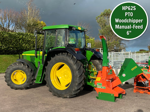 HP62s PTO Wood Chipper Self-Feed 6"