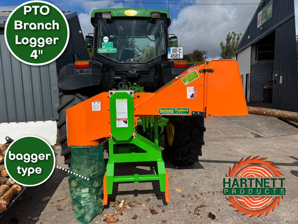 Branch Logger 4 inch PTO Driven with Bag Filler Outlet – Hartnett Products