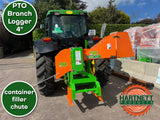 Branch Logger 4 inch PTO Driven with Container Filler Chute