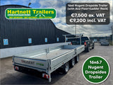 Nugent 16' x 6' 7" TRI AXLE Dropsides Trailer