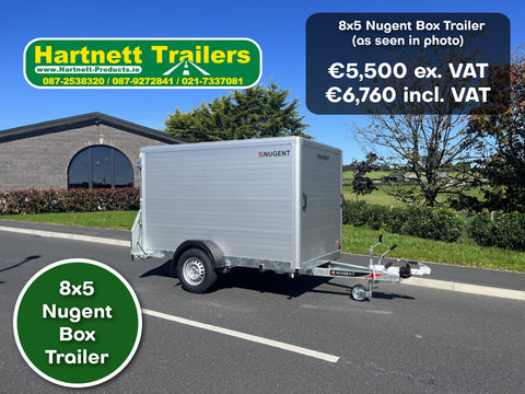 Nugent Box Trailer 8ft Single Axle