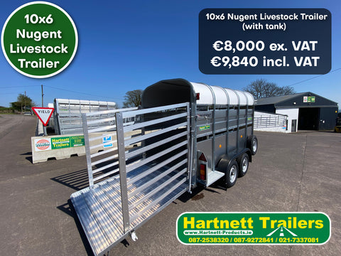 Nugent 10x5 Twin Axle Livestock Trailer