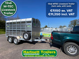 M-TEC 12 x 6 Twin Axle Livestock Trailer with Tank