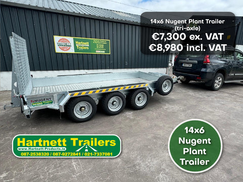 Nugent 14x6 Plant Trailer Tri Axle