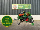 New 40 Ton Petrol Log Splitter (Diagonal + Horizontal) with 4-way axe